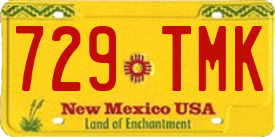 NM license plate 729TMK