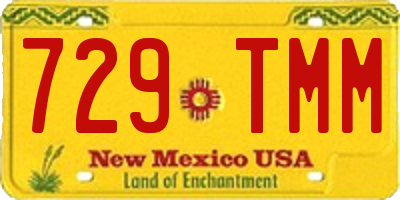 NM license plate 729TMM