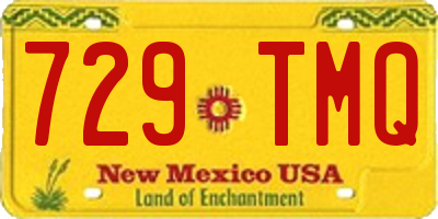 NM license plate 729TMQ