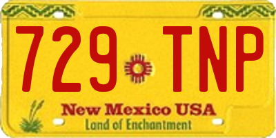 NM license plate 729TNP