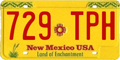 NM license plate 729TPH
