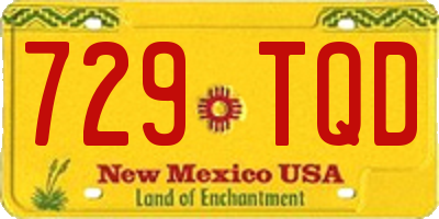 NM license plate 729TQD