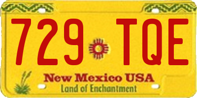 NM license plate 729TQE
