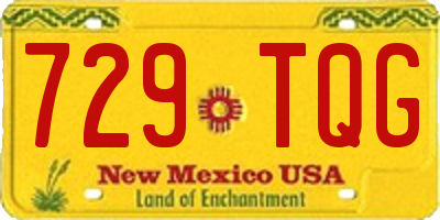 NM license plate 729TQG