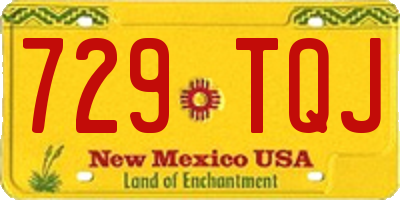 NM license plate 729TQJ