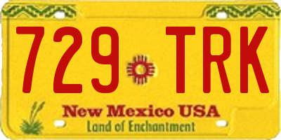 NM license plate 729TRK