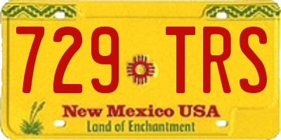 NM license plate 729TRS