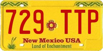 NM license plate 729TTP