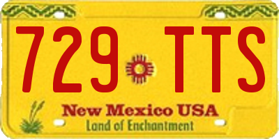 NM license plate 729TTS