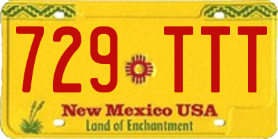 NM license plate 729TTT