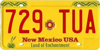 NM license plate 729TUA