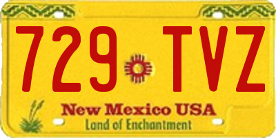 NM license plate 729TVZ