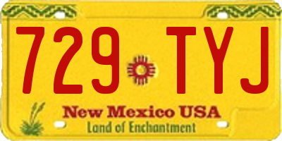 NM license plate 729TYJ
