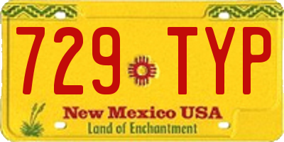 NM license plate 729TYP