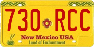 NM license plate 730RCC