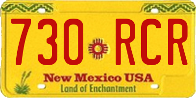 NM license plate 730RCR