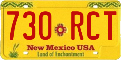NM license plate 730RCT