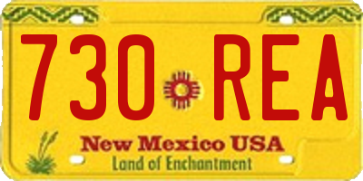 NM license plate 730REA