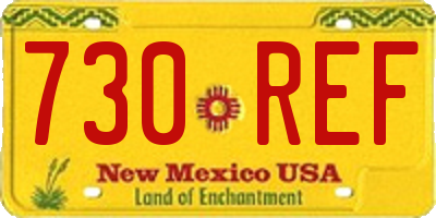 NM license plate 730REF