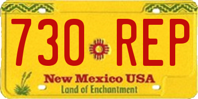 NM license plate 730REP