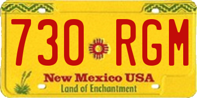 NM license plate 730RGM