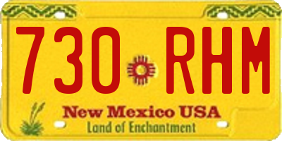 NM license plate 730RHM