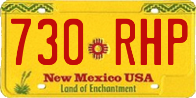 NM license plate 730RHP