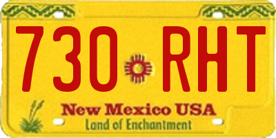 NM license plate 730RHT
