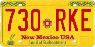 NM license plate 730RKE