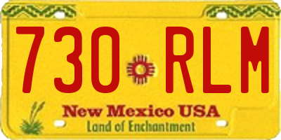 NM license plate 730RLM