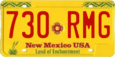 NM license plate 730RMG
