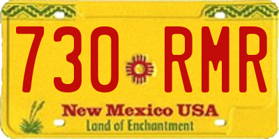 NM license plate 730RMR