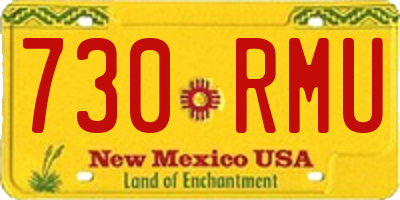 NM license plate 730RMU