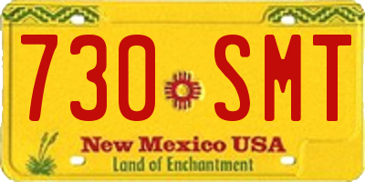 NM license plate 730SMT