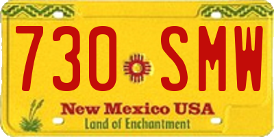 NM license plate 730SMW