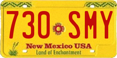 NM license plate 730SMY