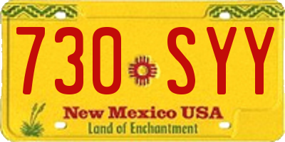 NM license plate 730SYY