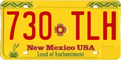 NM license plate 730TLH
