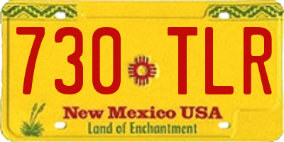 NM license plate 730TLR
