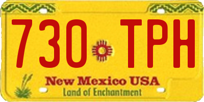 NM license plate 730TPH