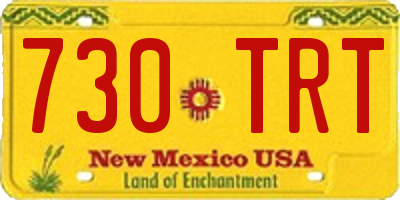 NM license plate 730TRT