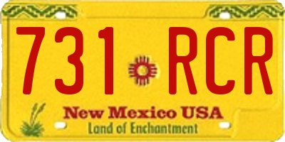 NM license plate 731RCR