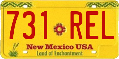 NM license plate 731REL
