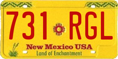 NM license plate 731RGL