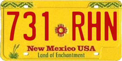 NM license plate 731RHN