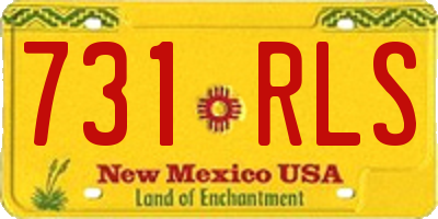 NM license plate 731RLS