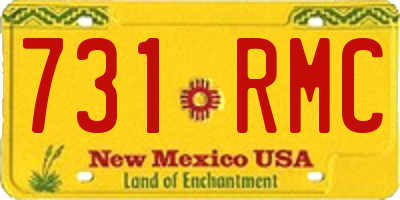 NM license plate 731RMC
