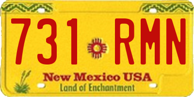 NM license plate 731RMN
