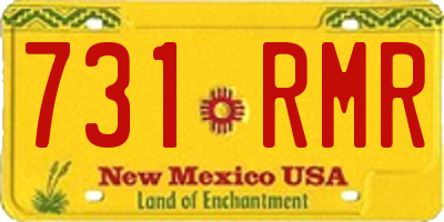NM license plate 731RMR