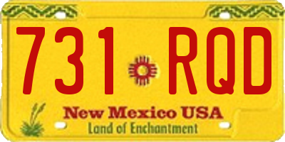 NM license plate 731RQD
